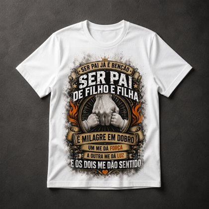 Camiseta Pai Filho Filha