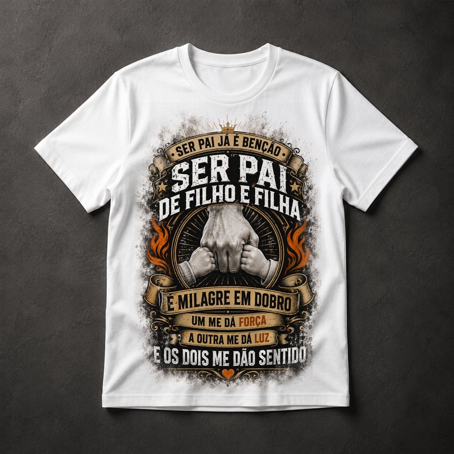Camiseta Pai Filho Filha