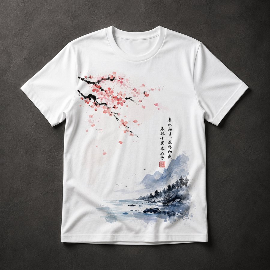 Camiseta Paisagem Japonesa