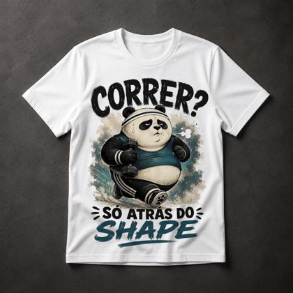 Camiseta Panda Fitness Humor