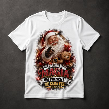 Camiseta Papai Noel Mágico
