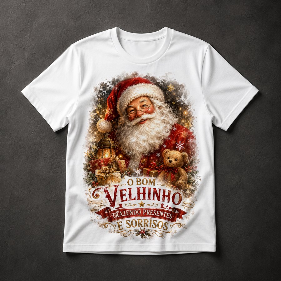 Camiseta Papai Noel Natal