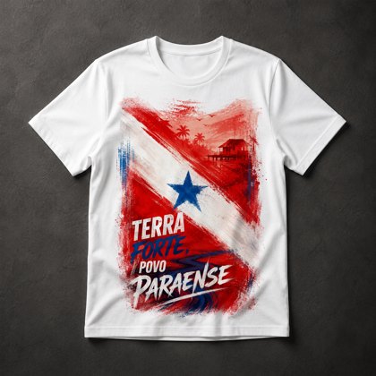 Camiseta Pará, Terra Forte Povo Paraense