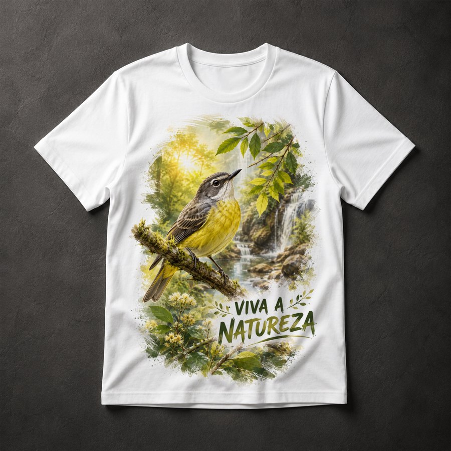 Camiseta Pássaro Natureza