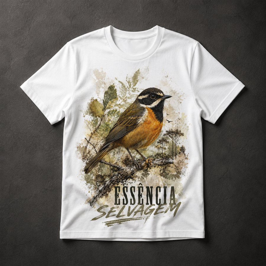 Camiseta Pássaro Selvagem
