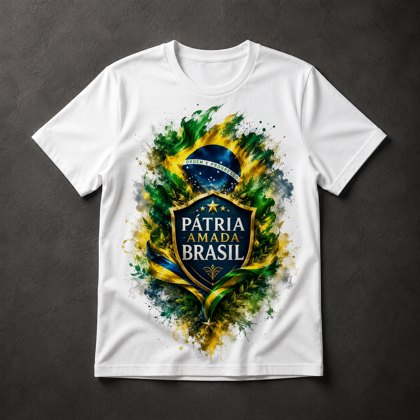 Camiseta Pátria Amada Brasil