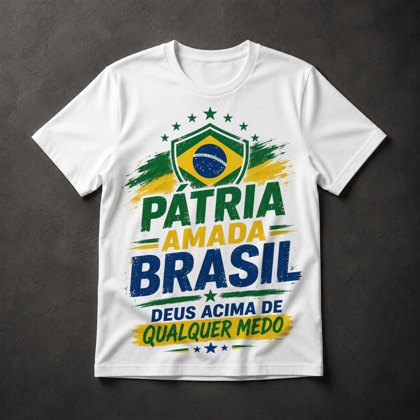 Camiseta Pátria Amada Brasil