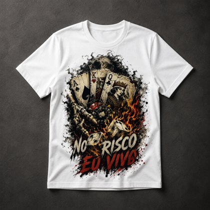 Camiseta Pôquer Risco