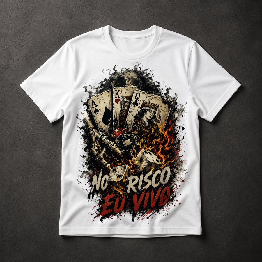 Camiseta Pôquer Risco