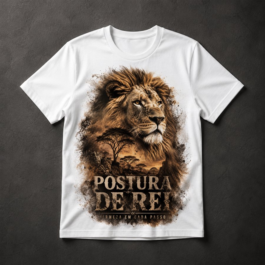 Camiseta Leão Motivacional