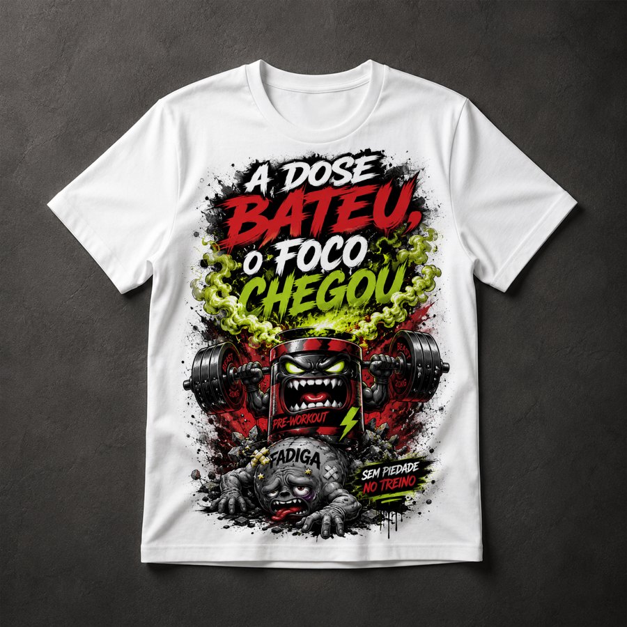 Camiseta Pré-Treino Motivacional