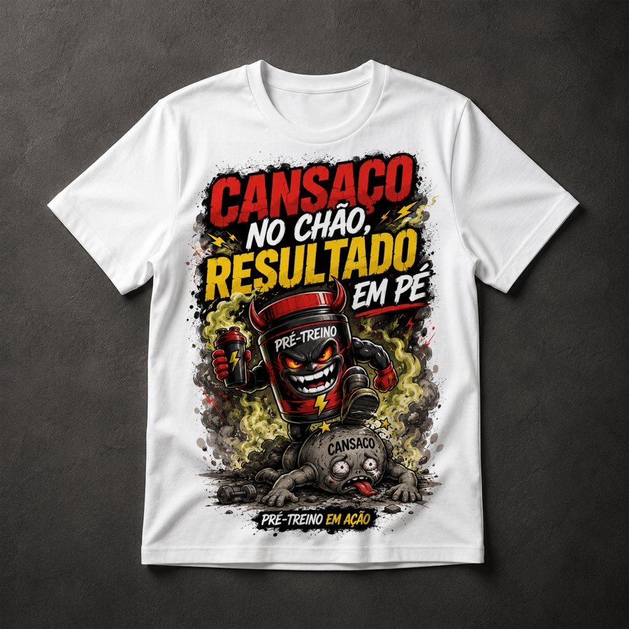 Camiseta Pré-Treino Motivacional