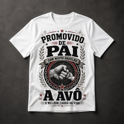 Camiseta Promovido a Avô