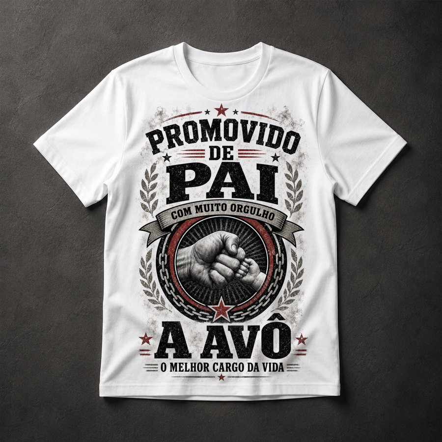 Camiseta Promovido a Avô