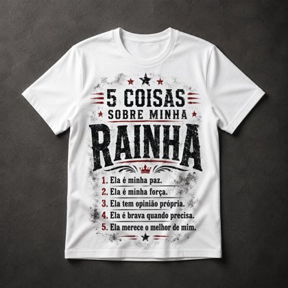 Camiseta Rainha Frases