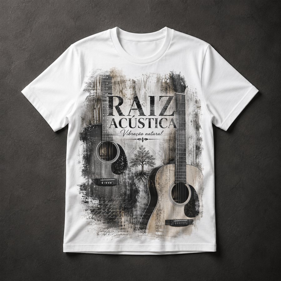 Camiseta música acústica