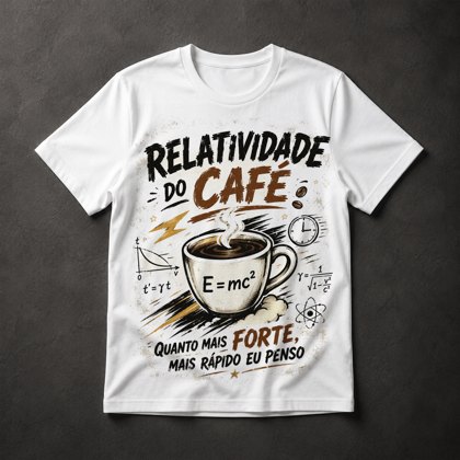 Camiseta Relatividade do Café