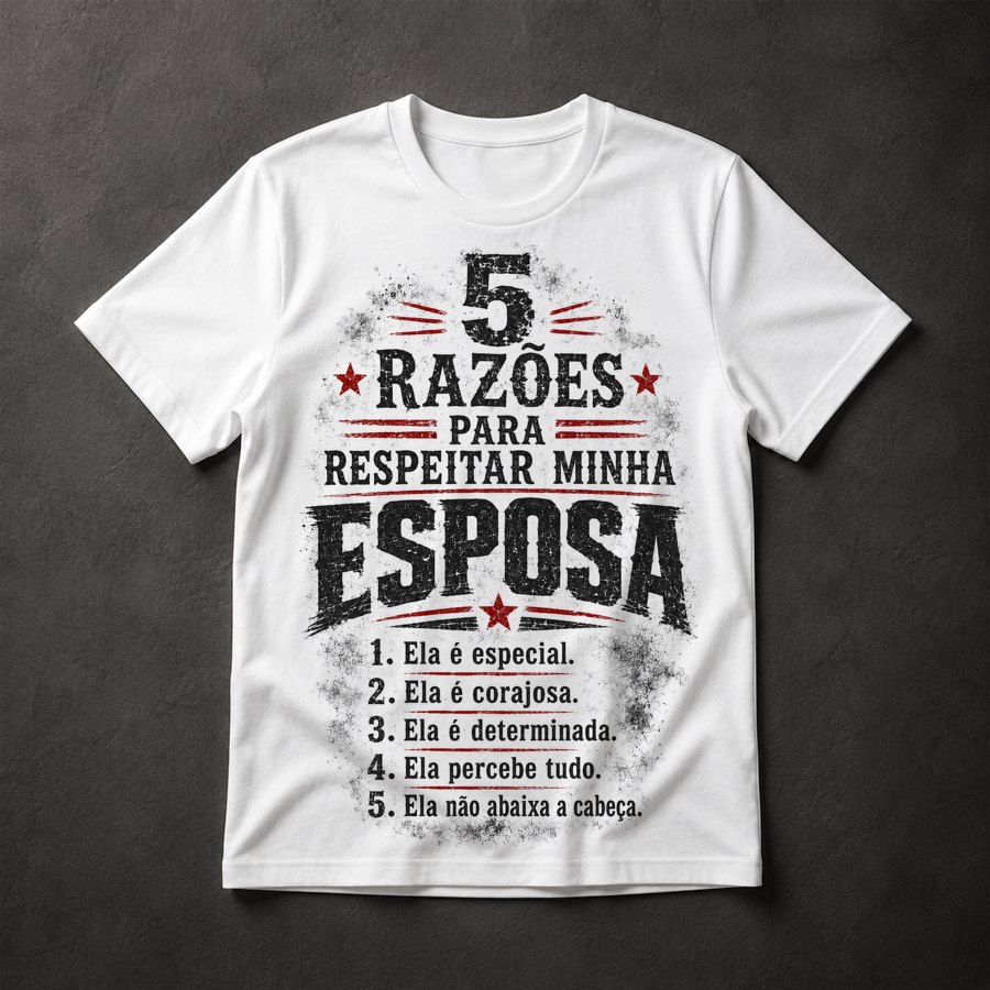 Camiseta Respeitar Esposa