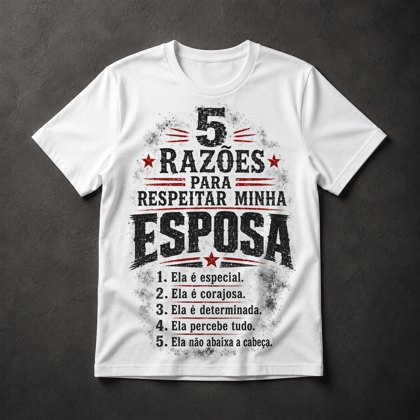 Camiseta Respeitar Esposa