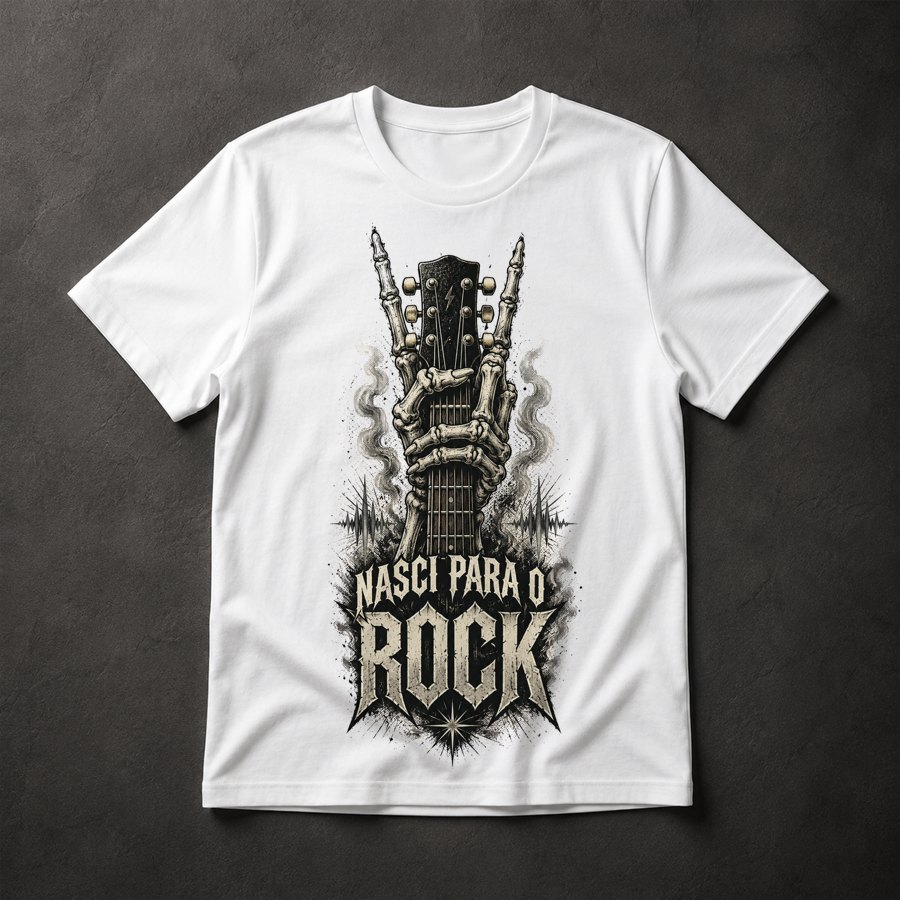 Camiseta Rock Caveira