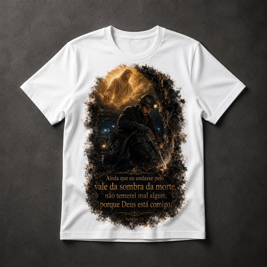 Camiseta Salmos 23 Minerador