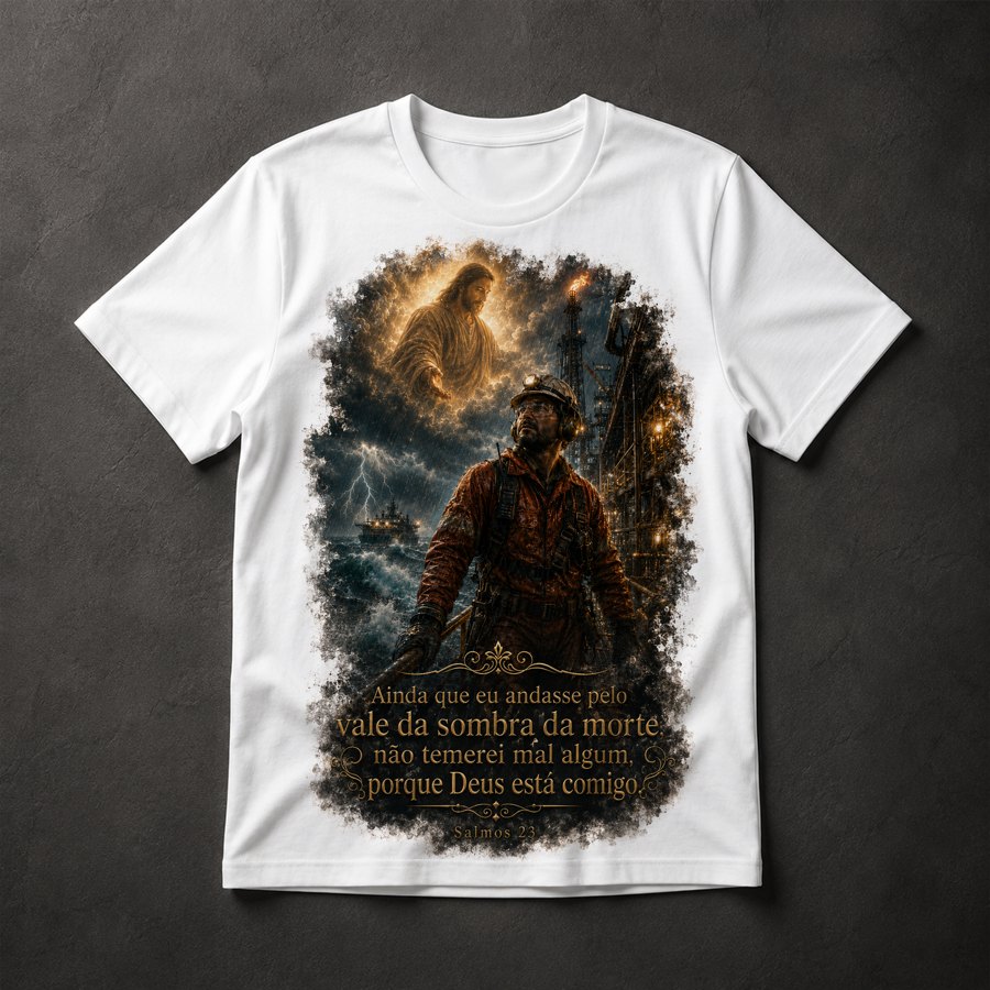 Camiseta Salmos 23 Petroleiro