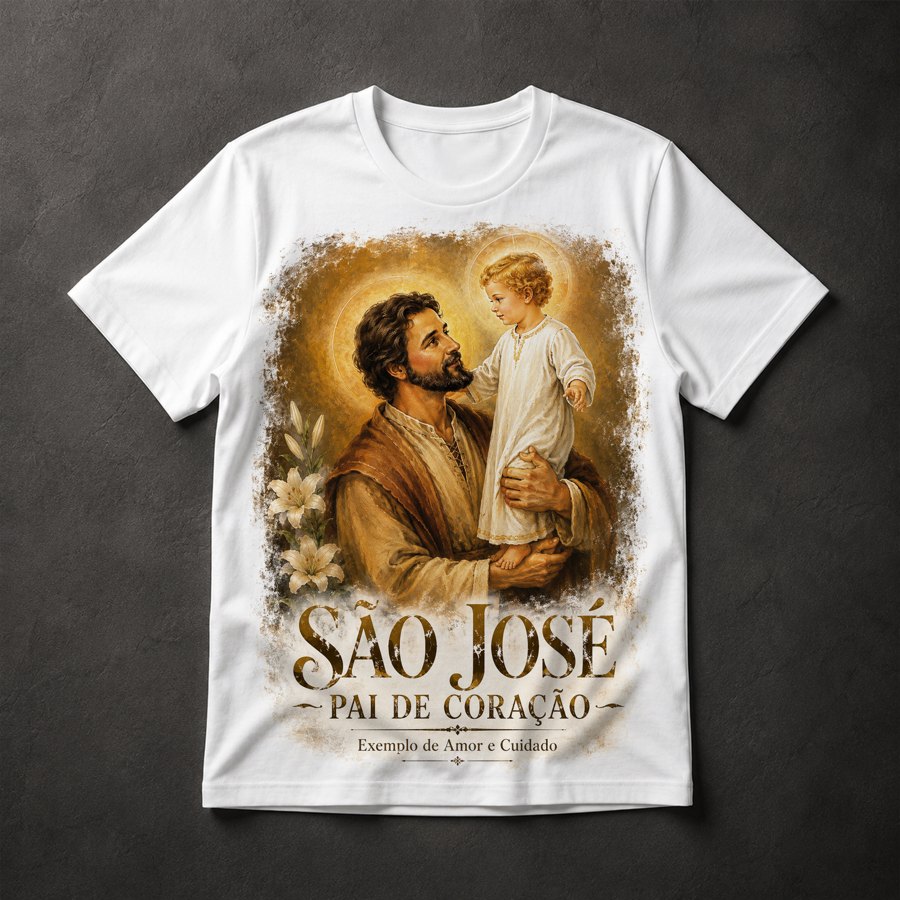 Camiseta São José Pai de Coração