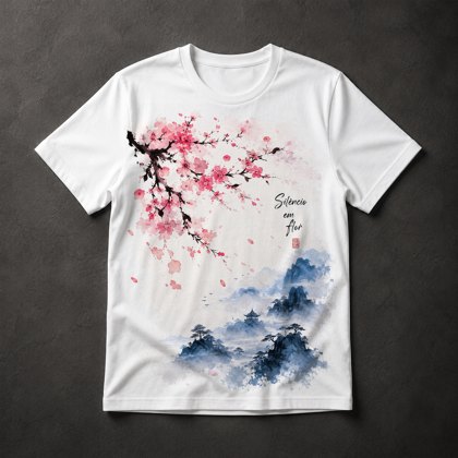 Camiseta Silêncio em Flor