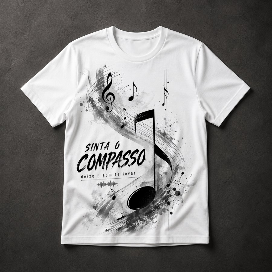 Camiseta música motivacional