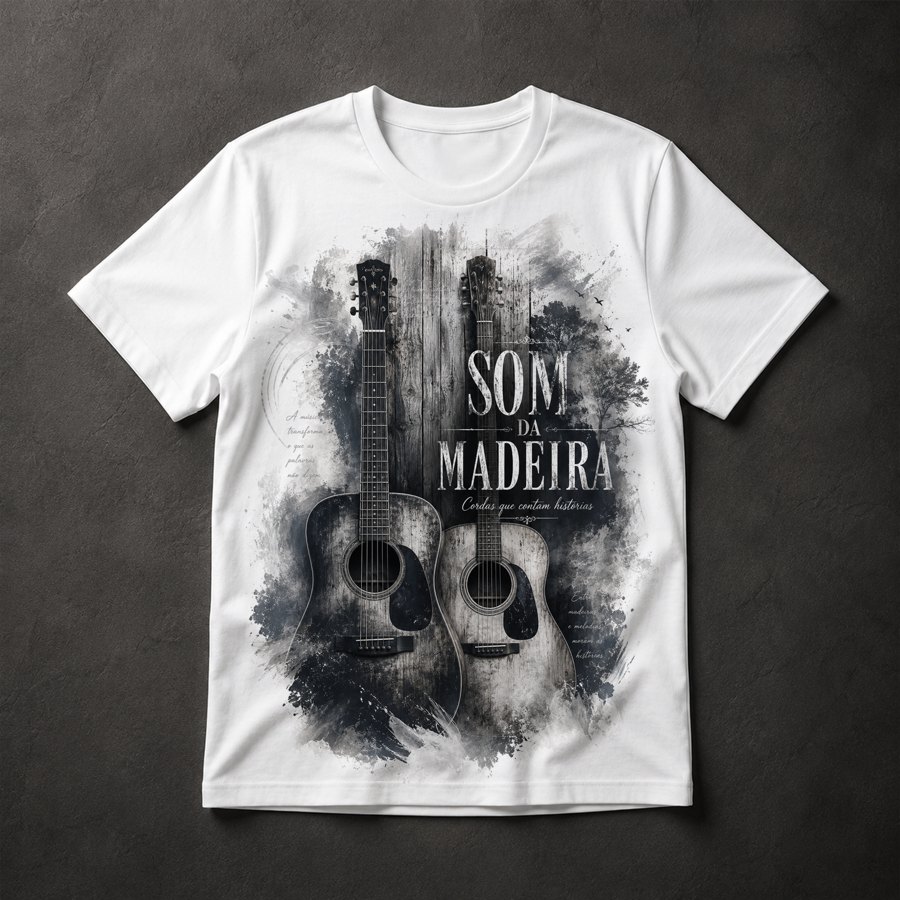 Camiseta Música Violão