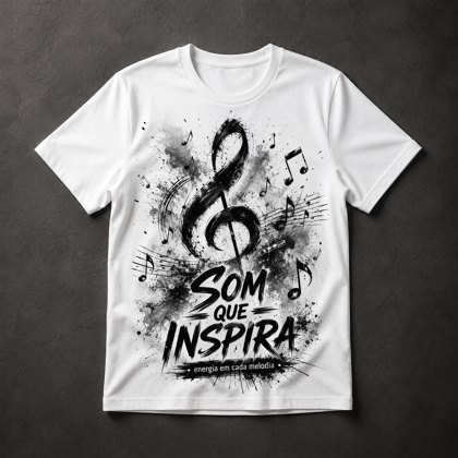 Camiseta música inspiração