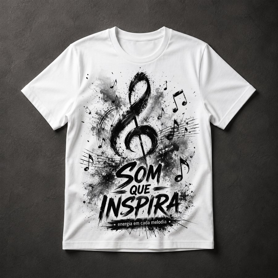 Camiseta música inspiração