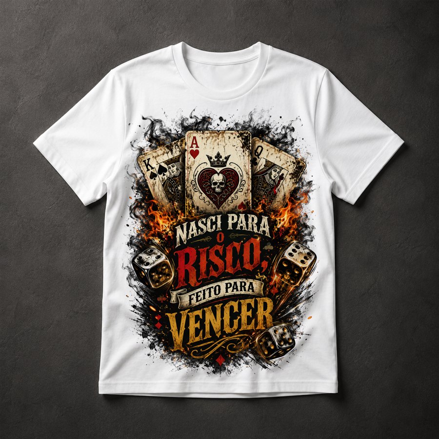 Camiseta Sorte e Risco