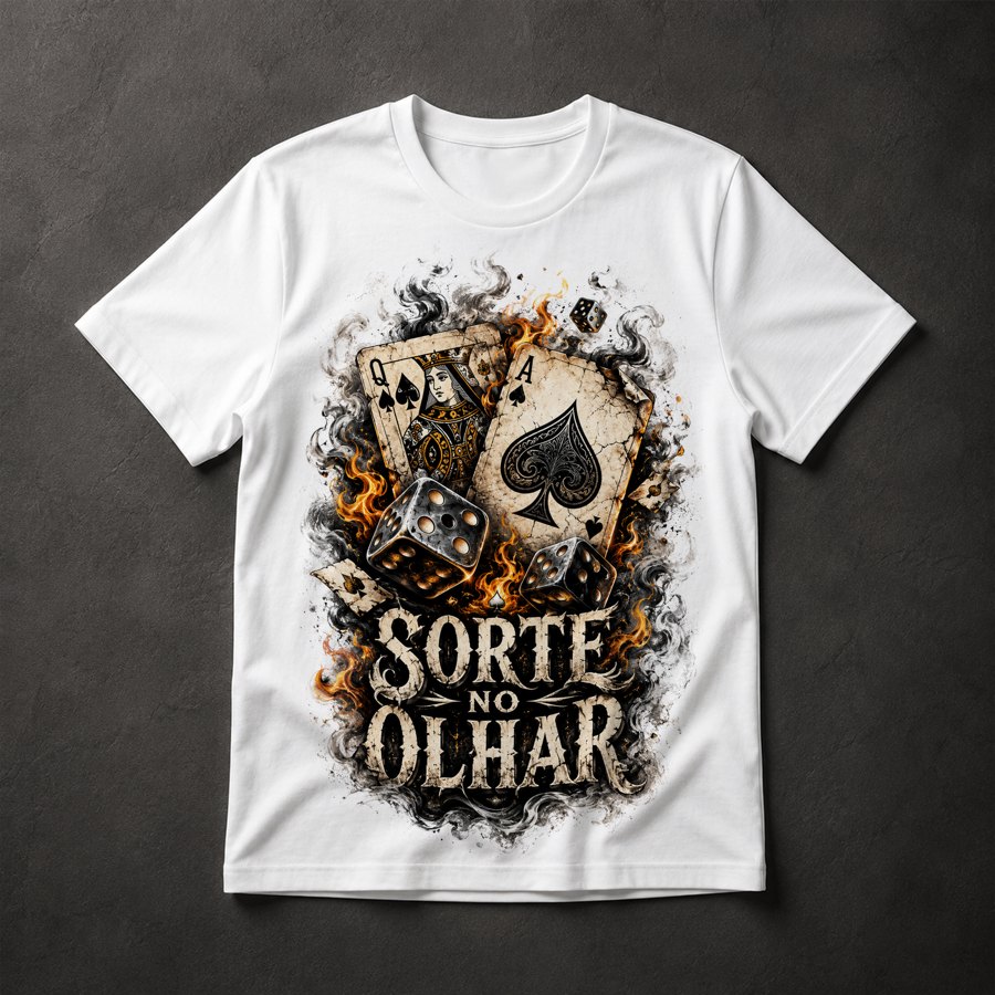 Camiseta Sorte no Olhar
