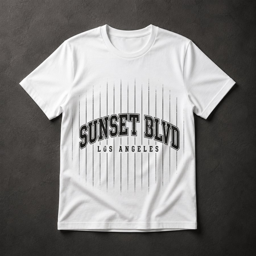 Camiseta Sunset Blvd Los Angeles