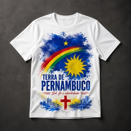 Camiseta Terra de Pernambuco