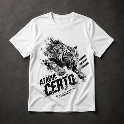 Camiseta Tigre Atacando