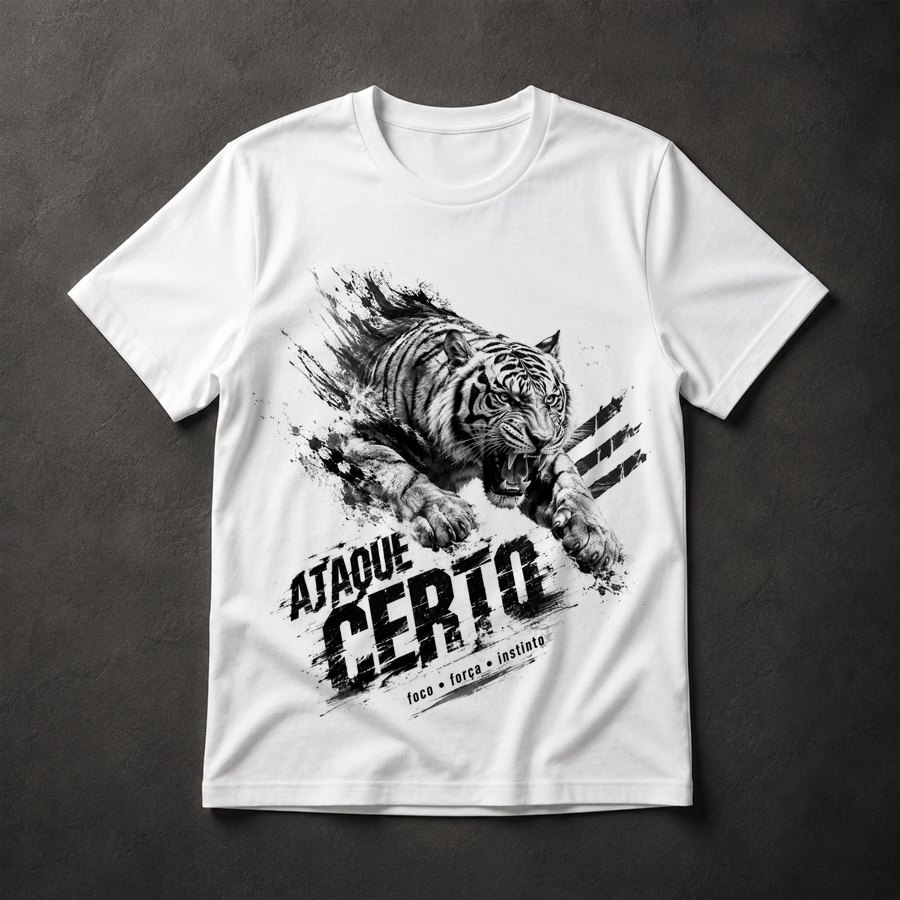 Camiseta Tigre Atacando