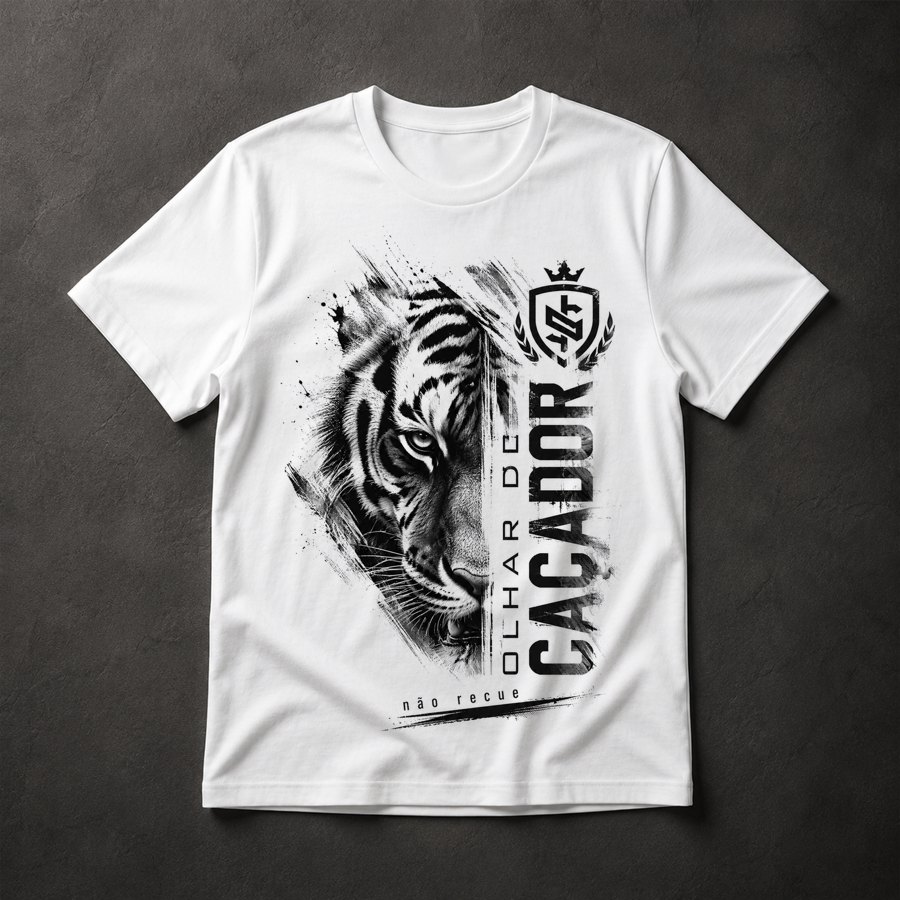 Camiseta Tigre Caçador