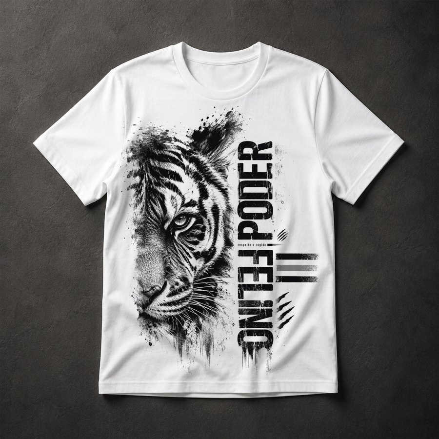 Camiseta Tigre Poder Felino
