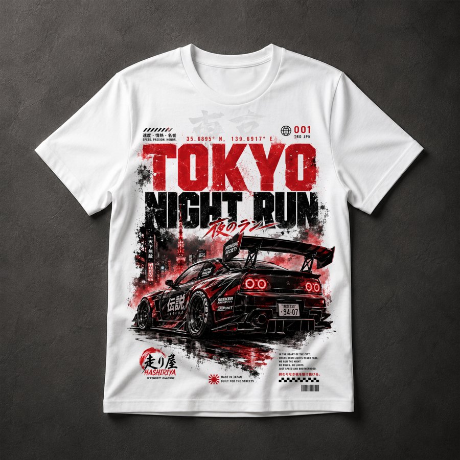 Camiseta JDM automotivo