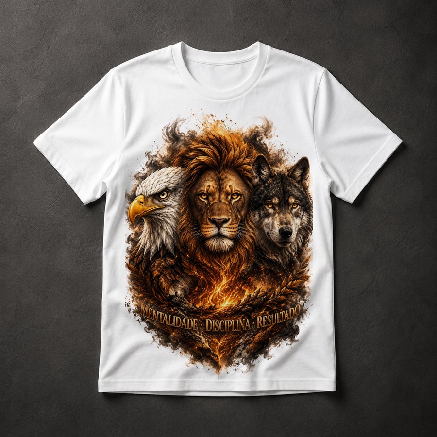 Camiseta Trio Animais Poder