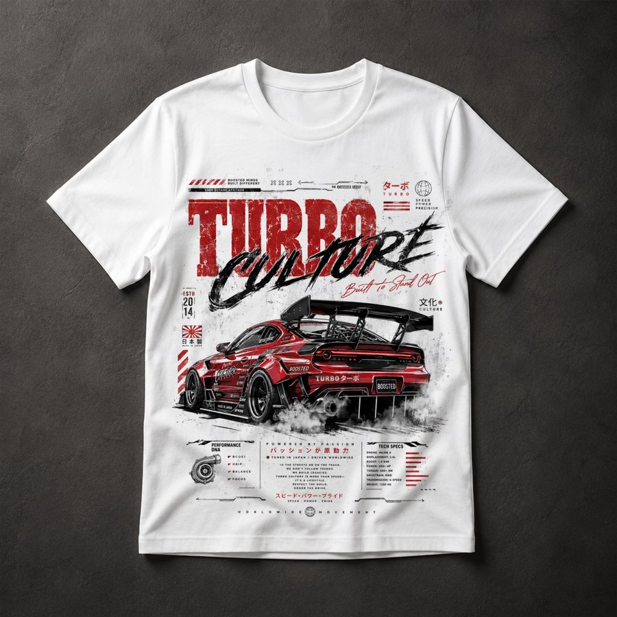 Camiseta JDM Turbo Culture