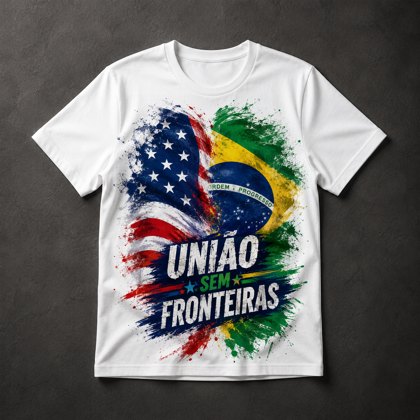 Camiseta União Brasil EUA