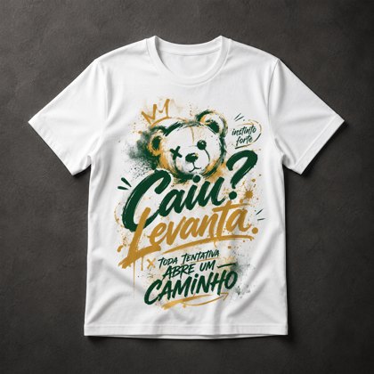 Camiseta Urso Motivacional