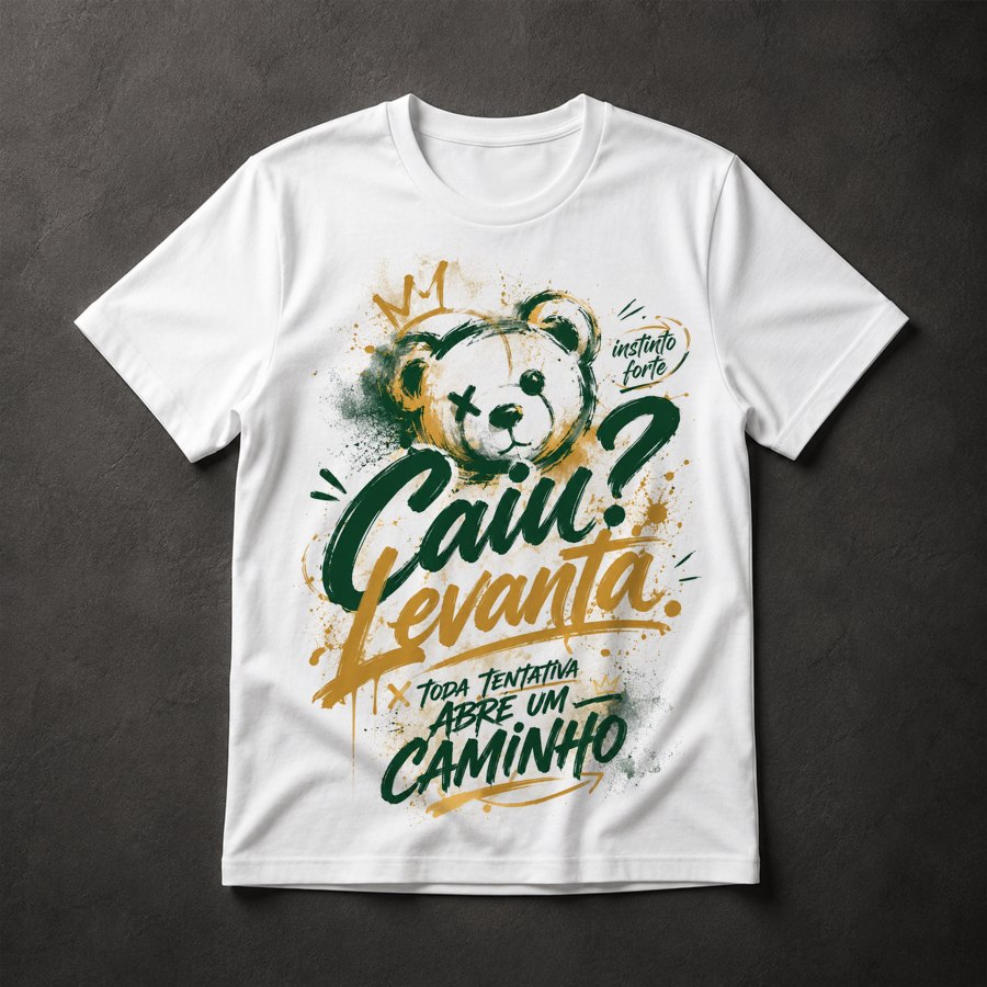 Camiseta Urso Motivacional