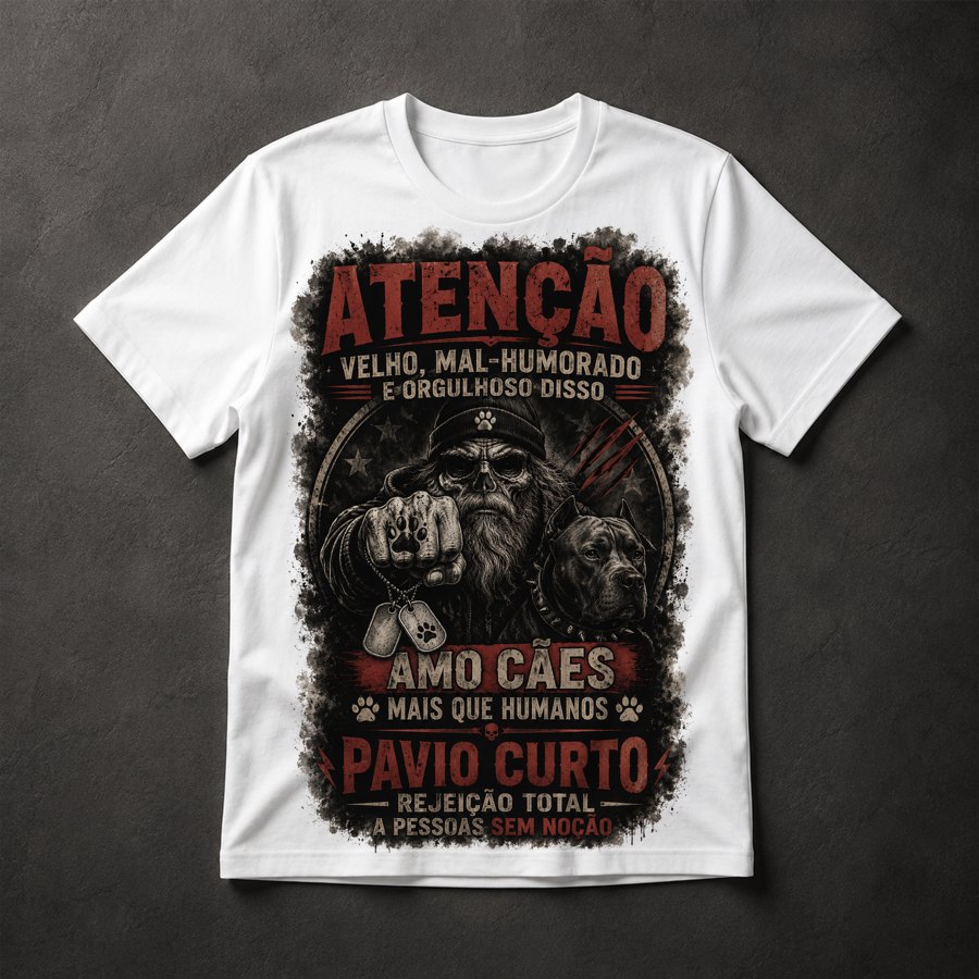 Camiseta Velho Mal-Humorado