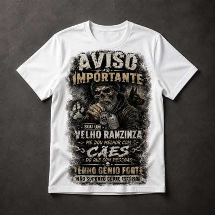 Camiseta Velho Ranzinza Cães