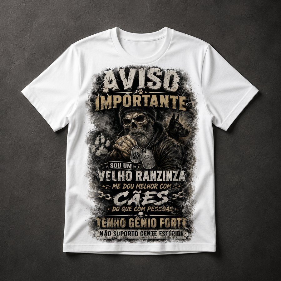 Camiseta Velho Ranzinza Cães