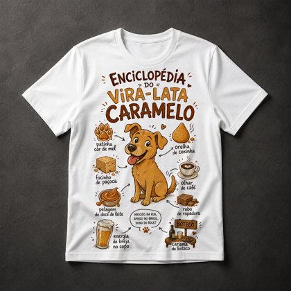 Camiseta Vira-Lata Caramelo